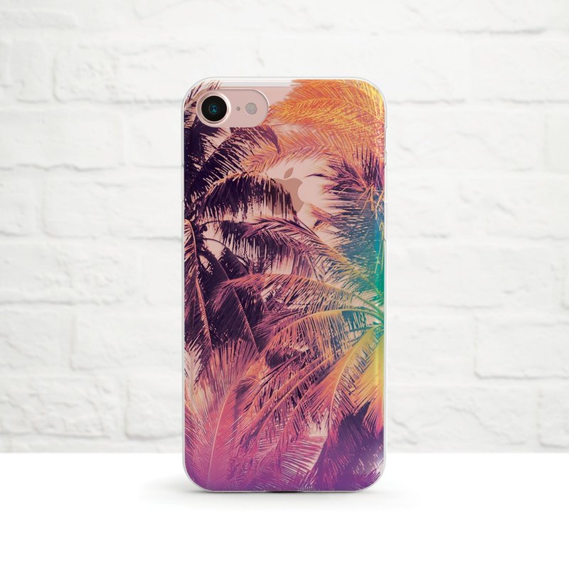 梦幻夏日-防摔透明软壳- iPhone 系列, Samsung - 手机壳/手机套 - 硅胶 橘色