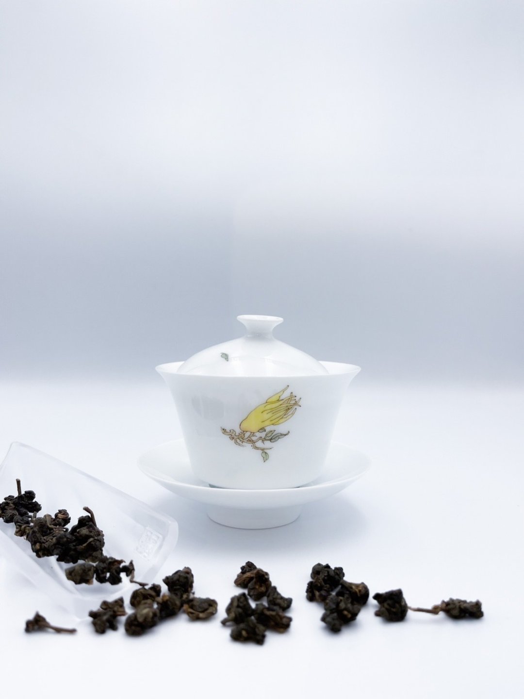 不言美器 釉中彩 如意奉杯 佛手 - 茶具/茶杯 - 瓷 