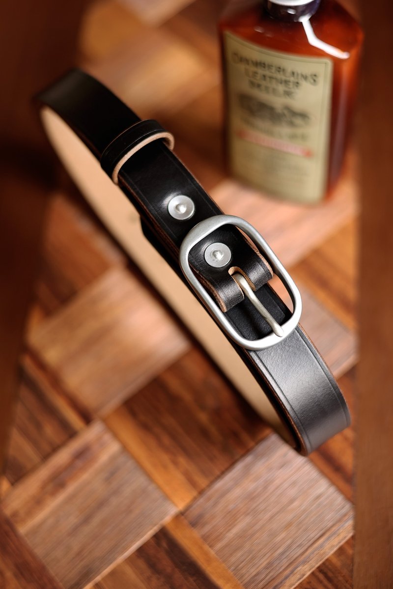 美国霍尔文茶芯油蜡头层牛皮 窄款男女通用腰带 - 皮带/腰带 - 真皮 多色