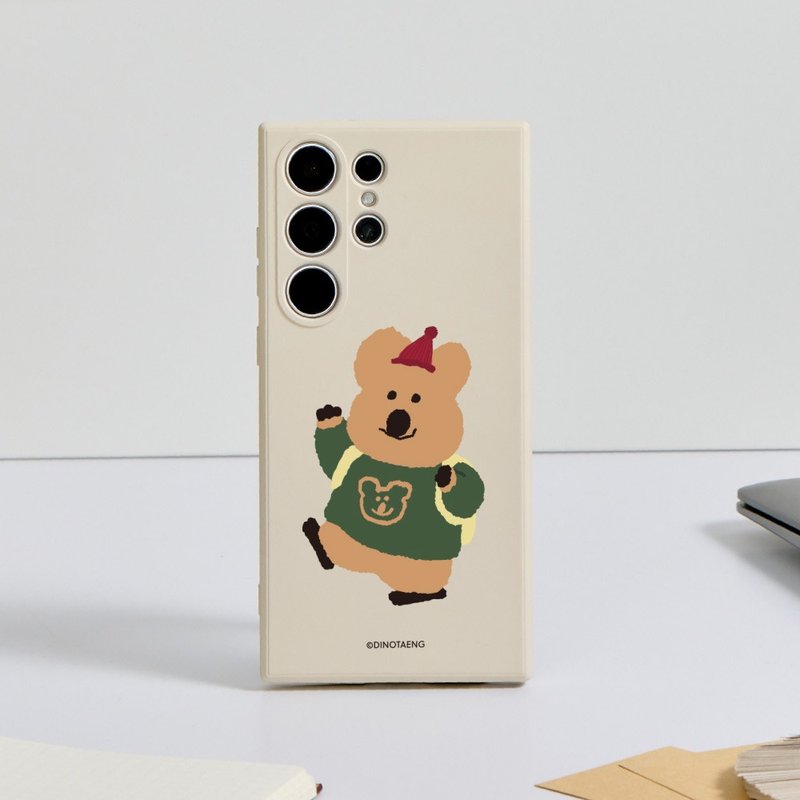 DINOTAENG校园-Hatty上学趣纯色硅胶SAMSUNG手机壳 - 手机壳/手机套 - 塑料 多色