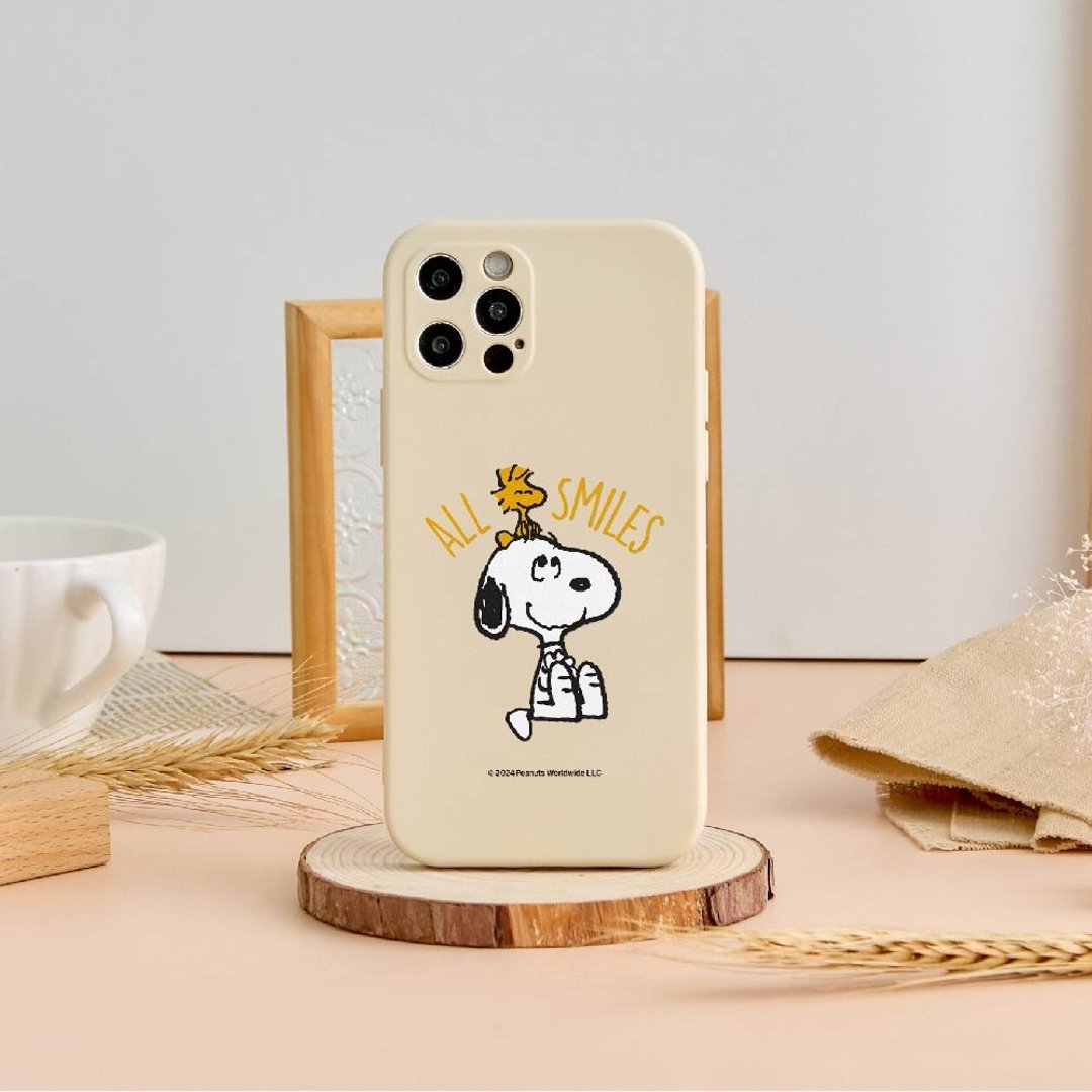 SNOOPY史努比笑容相伴全包iPhone手机壳 - 手机壳/手机套 - 硅胶 多色