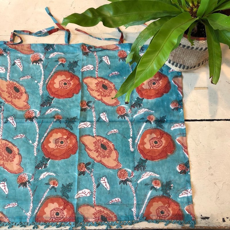 木印小半帘│虞美人│ - 门帘/门牌 - 棉．麻 