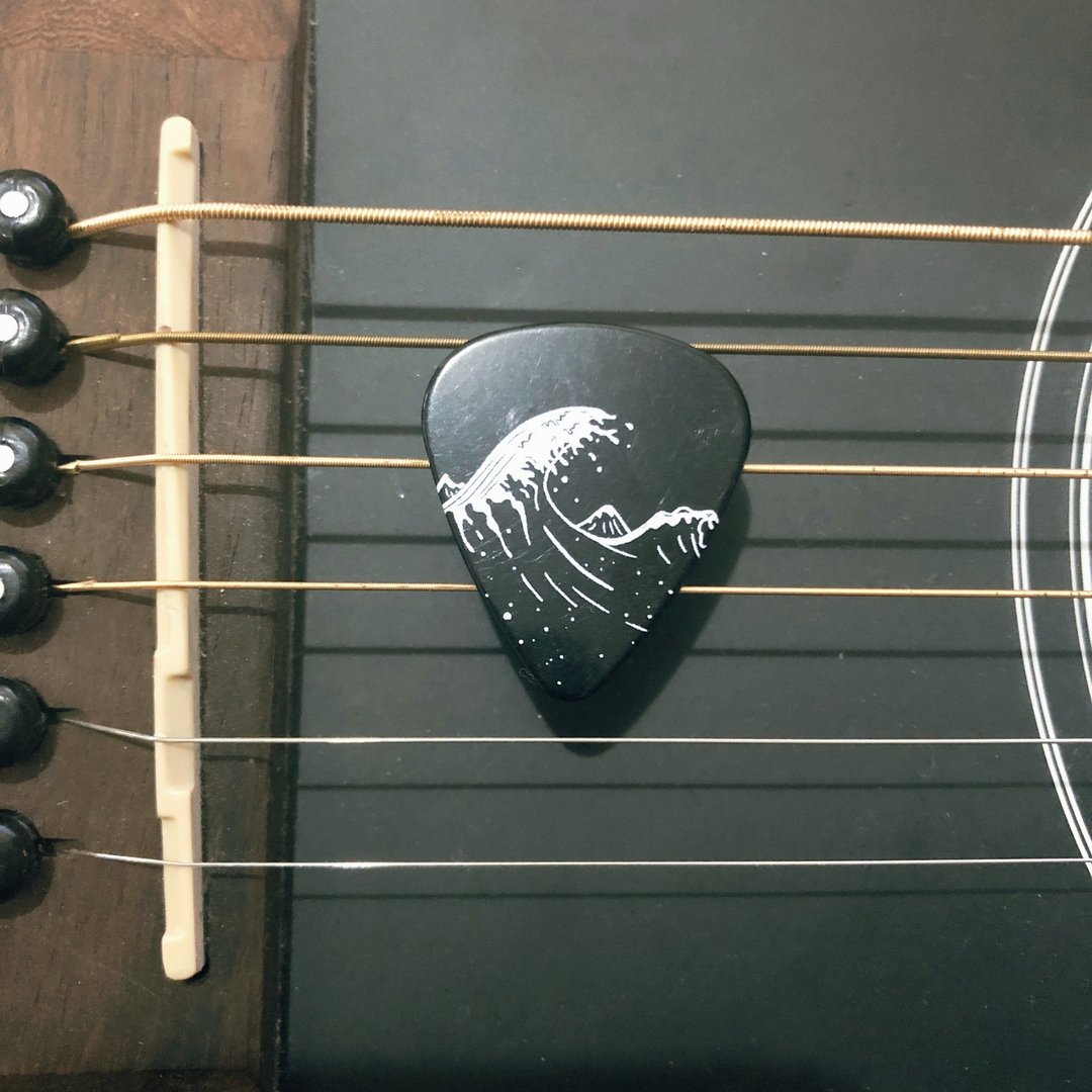 Guitar Pick no.5 - 卡片/明信片 - 纸 黑色