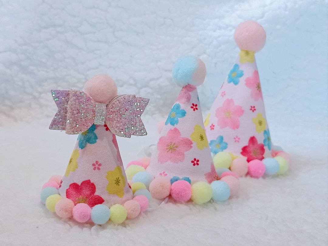 Birthday star 生日之星 宠物生日帽 - 衣/帽 - 棉 紫色
