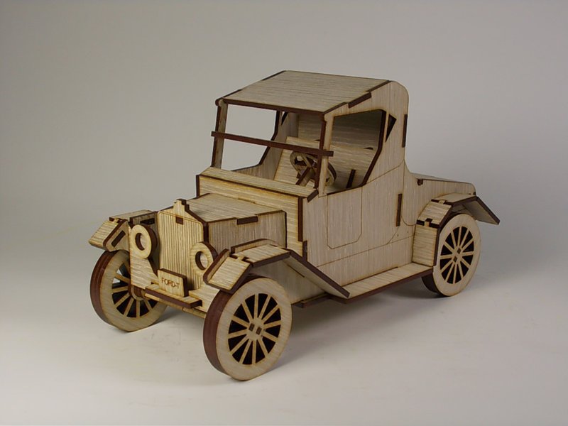 【福袋】情人节礼物/福特T -复古车 摄影道具.古董车.缩小版 - 摆饰 - 木头 卡其色