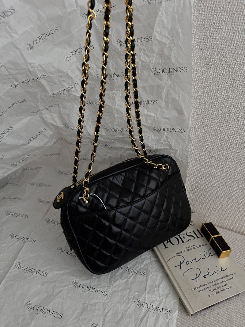 中古包 Chanel 香奈儿 小号 CC Tag 菱格纹手提包 - 手提包/手提袋 - 真皮 黑色