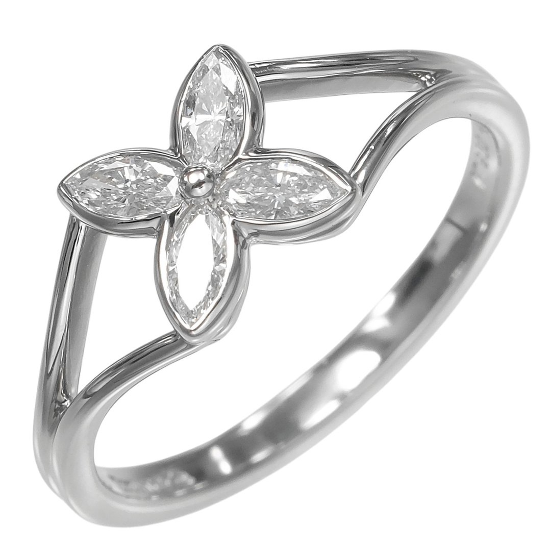 【日本直送】蒂芙尼 戒指 Victoria 系列 9 号 指轮 Pt950 铂金 钻石 约 2.78g TIFFANY&Co. 【二手】A 级 - 戒指 - 贵金属 银色
