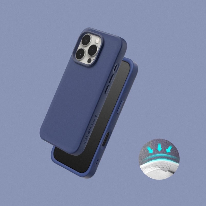 SolidX 强化吸震缓冲手机壳/浓海蓝 for iPhone 16系列 - 手机壳/手机套 - 塑料 