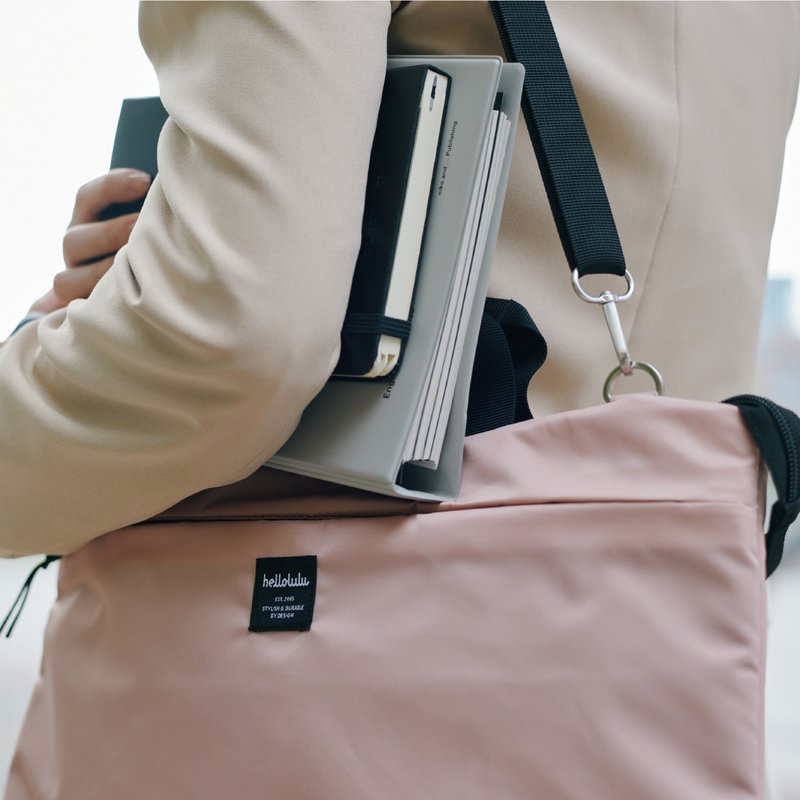 TOOLI系列 | 14寸笔电斜背手提包 MIRA(粉红) MacBook Pro 适用 - 电脑包 - 聚酯纤维 粉红色