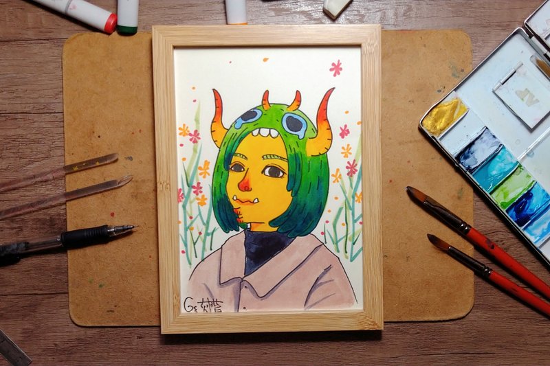 怪兽似颜绘 - 订制画像 - 纸 