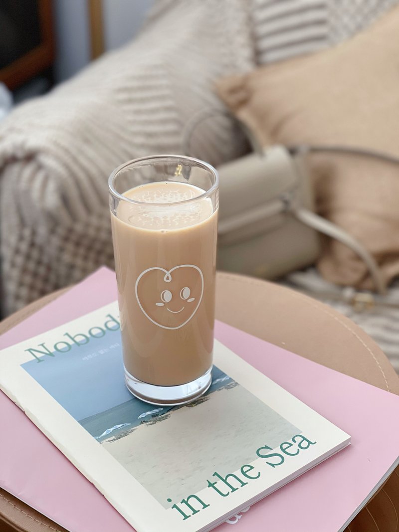 White Heart  | 玻璃杯 Glass cup - 玻璃杯 - 玻璃 白色