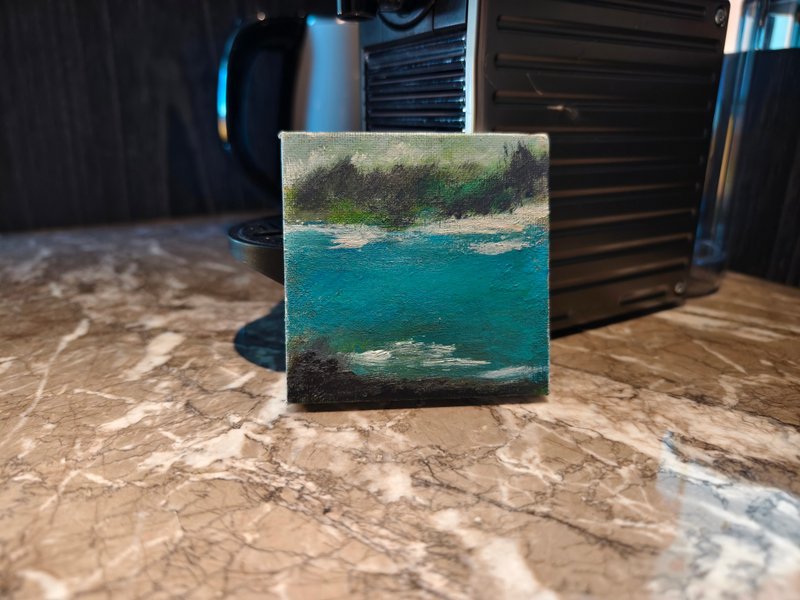 压克力水彩画/风景画/疗愈画/装饰画/小尺寸挂画 - 海报/装饰画/版画 - 棉．麻 