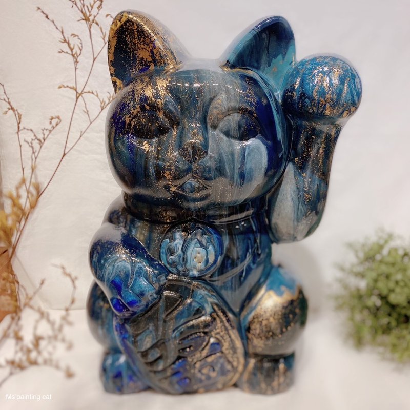流体招财猫 / 30厘米/双向功能 / 课程采预约制.欢迎洽讯上课时段 - 插画/绘画/写字 - 其他材质 