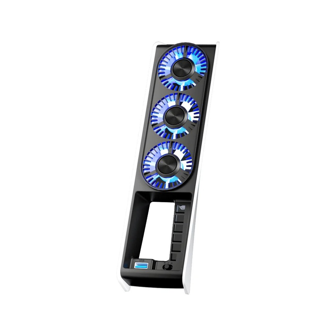 良值 PS5 Slim 智能主机散热风扇 数位/光盘通用版 L960 (公司货) - 桌游/玩具 - 塑料 黑色