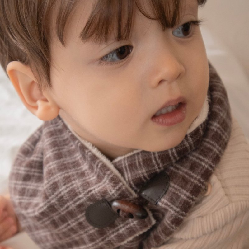 拥抱颈部保暖器 - 婴儿饰品 - 棉．麻 咖啡色