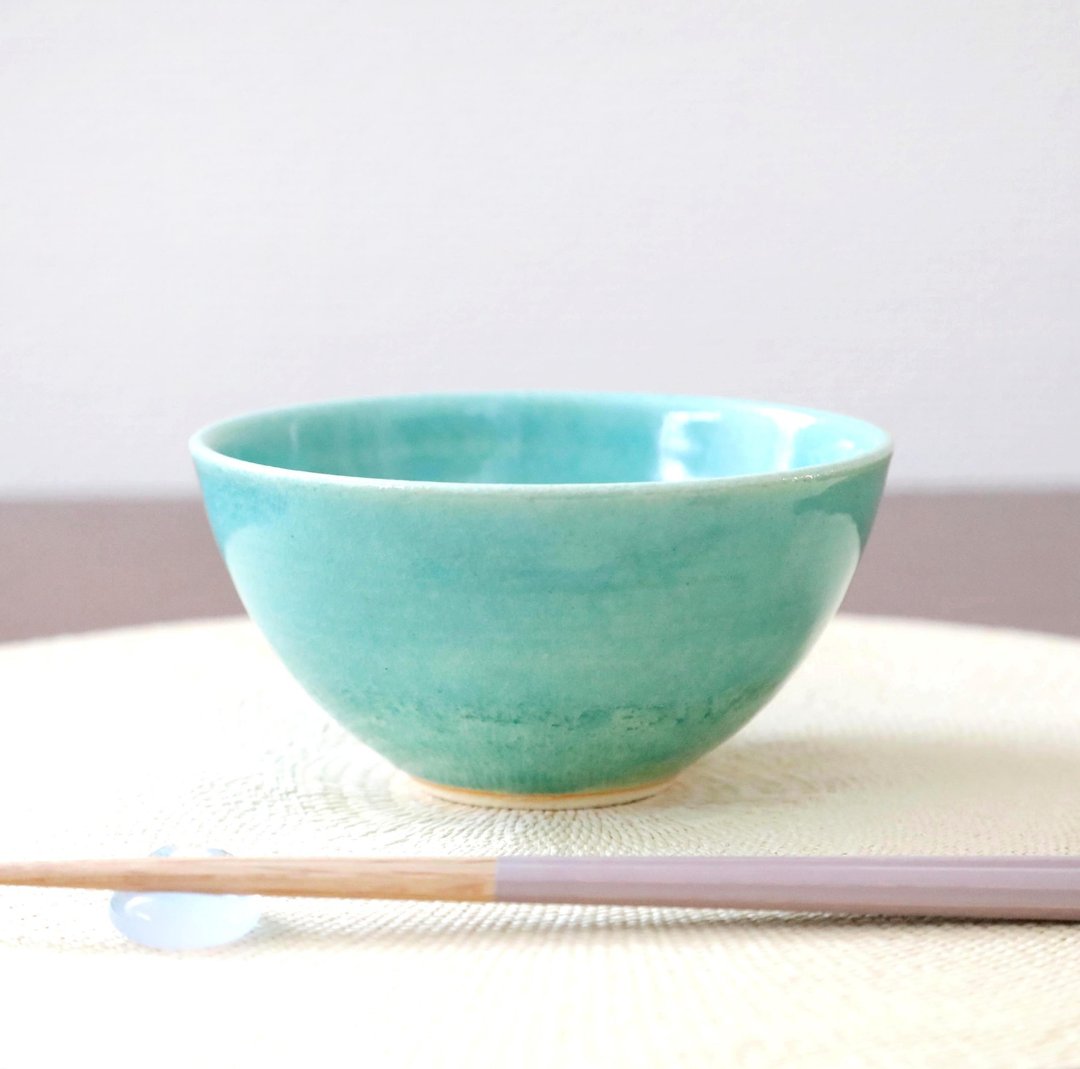 土耳其蓝釉饭碗 2 - 碗 - 陶 蓝色
