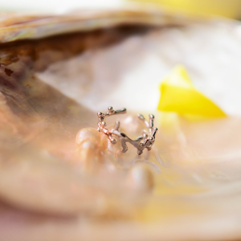 日剧《六本木Class》平手友梨奈配戴款 Branch 树枝耳骨夹・尾戒 (银色) - 耳环/耳夹 - 其他金属 银色