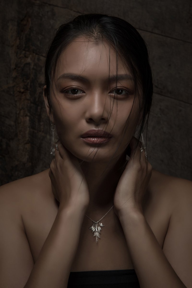 银饰-百合 - 项链 - 纯银 