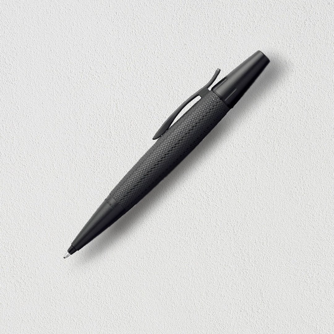 【Faber-Castell】E-MOTION黑金刚原子笔 免费刻字 - 圆珠笔/中性笔 - 其他金属 黑色