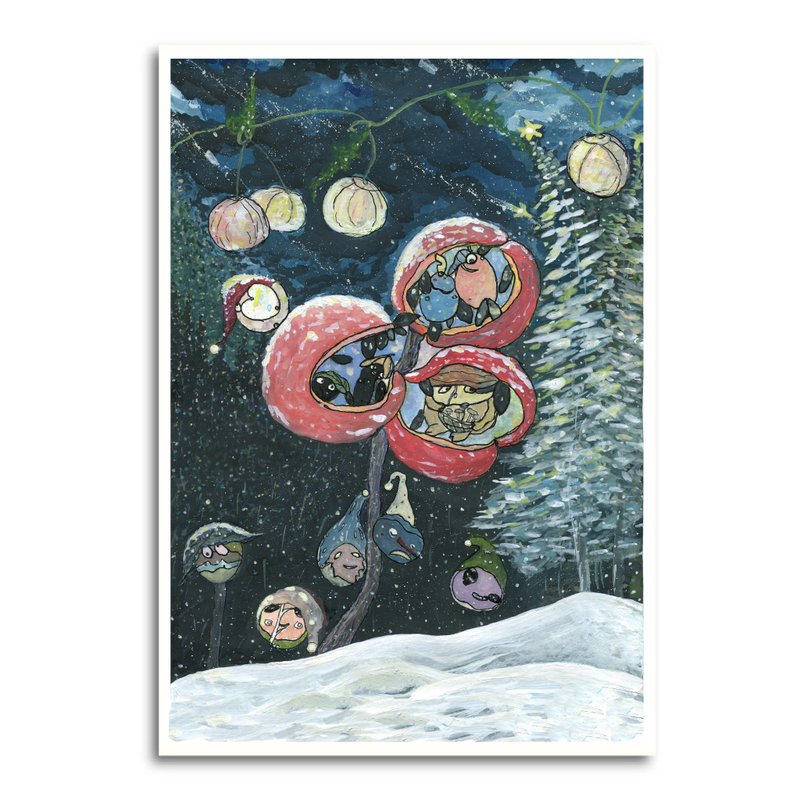 流星划过时的祝福 明信片/圣诞卡/ 万用卡 - 卡片/明信片 - 纸 