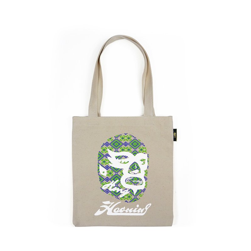 Luminous Color Tote Bag 蓄光变色手提帆布袋 BEIGE S - 手提包/手提袋 - 棉．麻 白色