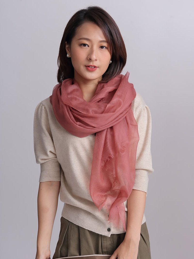 豆沙色_戒指羊绒围巾_Shahmina仙女披肩 _好人缘出国礼物生日礼物 - 围巾/披肩 - 羊毛 