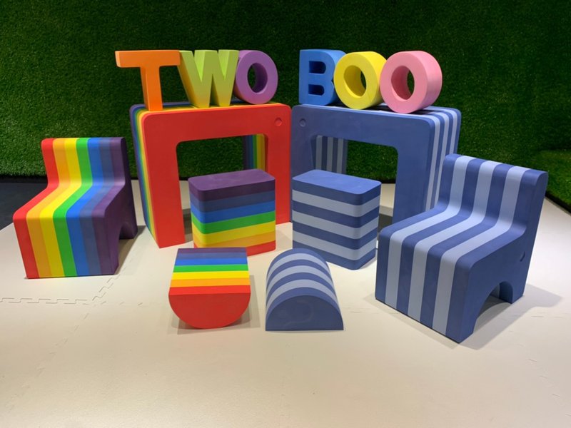 大象积木桌椅组 - 儿童家具 - 其他材质 多色