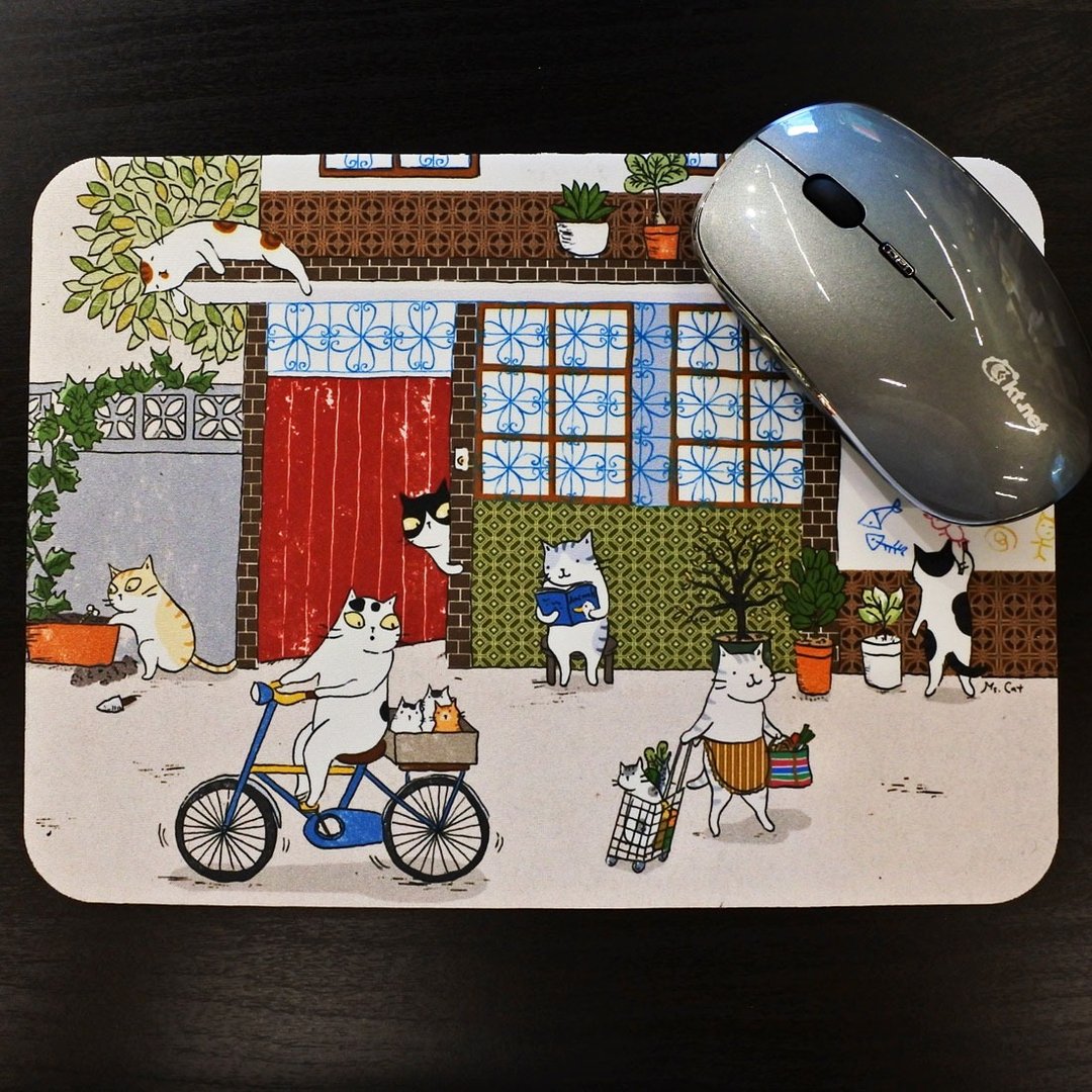 三猫小铺~怀旧屋 鼠标垫 - 鼠标垫 - 聚酯纤维 