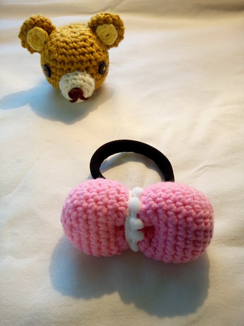 手织啾啾发绑绑 - 发饰 - 其他人造纤维 粉红色