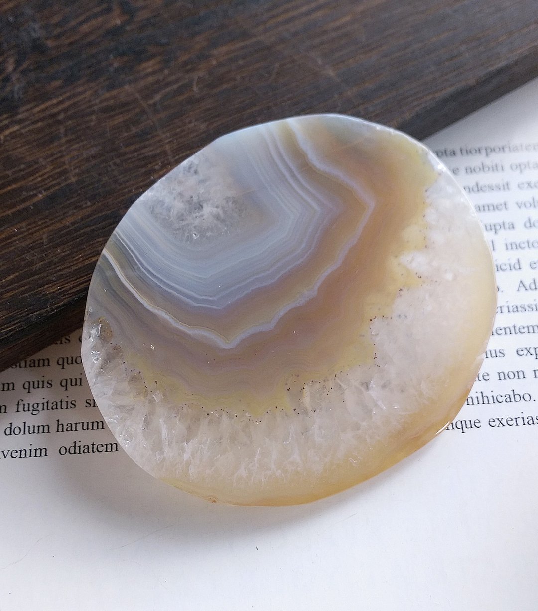 Agate 马达加斯加产地 玛瑙片 打磨件 摆设装饰  摆件 天然矿石 - 摆饰 - 其他材质 
