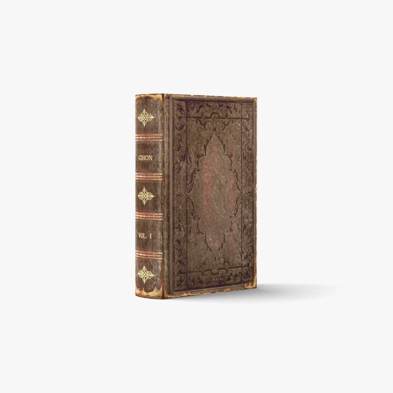 fake book box / HOLBEIN I -BLACK-A【XS / 1 book】 | 3D papercraft, PDF template - 图文模板设计 - 其他材质 