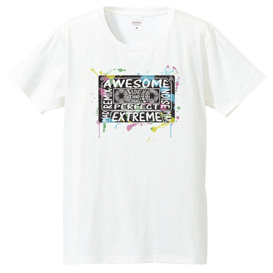 T-shirt / Old funky - 男装上衣/T 恤 - 棉 白色