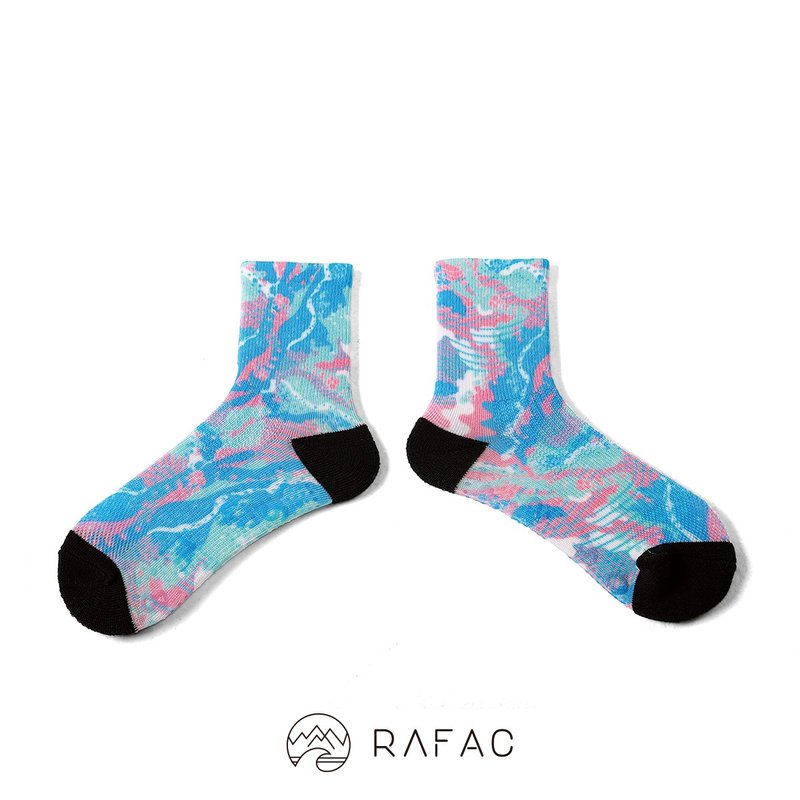 快速出货# RAFAC时髦运动中筒童袜_处处联名 泡泡嗨海 - 袜子 - 环保材料 蓝色