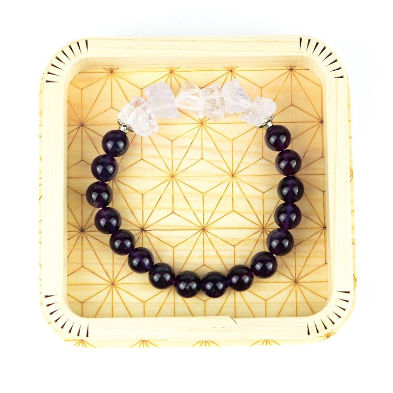 七轮调和手串/紫晶/天然/水晶手链/能量石/原生态102126 - 手链/手环 - 水晶 多色