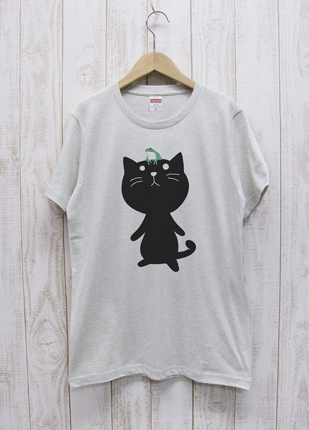 Niten Zero Nyan Tee Frog Oatmeal / R006-T-OA - 中性连帽卫衣/T 恤 - 棉 白色