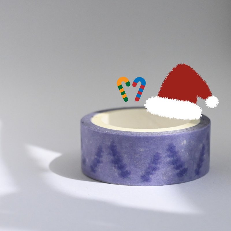 薰衣草 纸胶带 手绘 花草 手帐  圣诞 交换礼物 和纸胶带 - 纸胶带 - 纸 