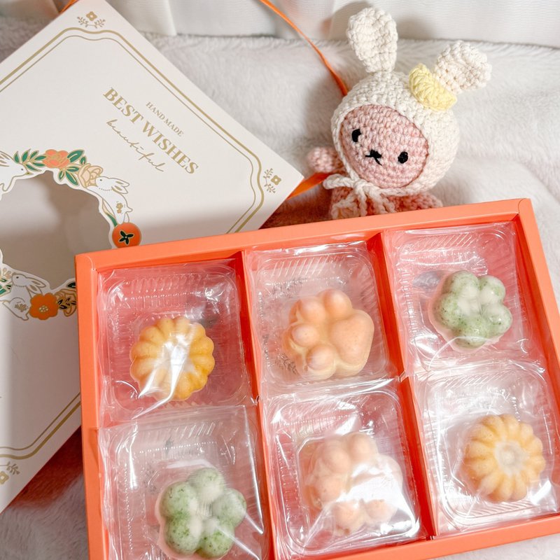 【月光花园-中秋祝福礼盒】犬猫可食 × 三款花园月饼 - 猫罐头/鲜食 - 新鲜食材 