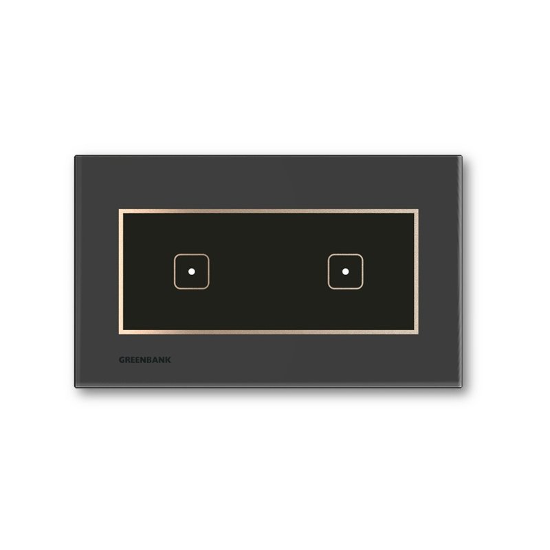 绿银G-Switch T1支持苹果Apple Home 无线智能双开关(石墨色) - 数码小物 - 塑料 黑色