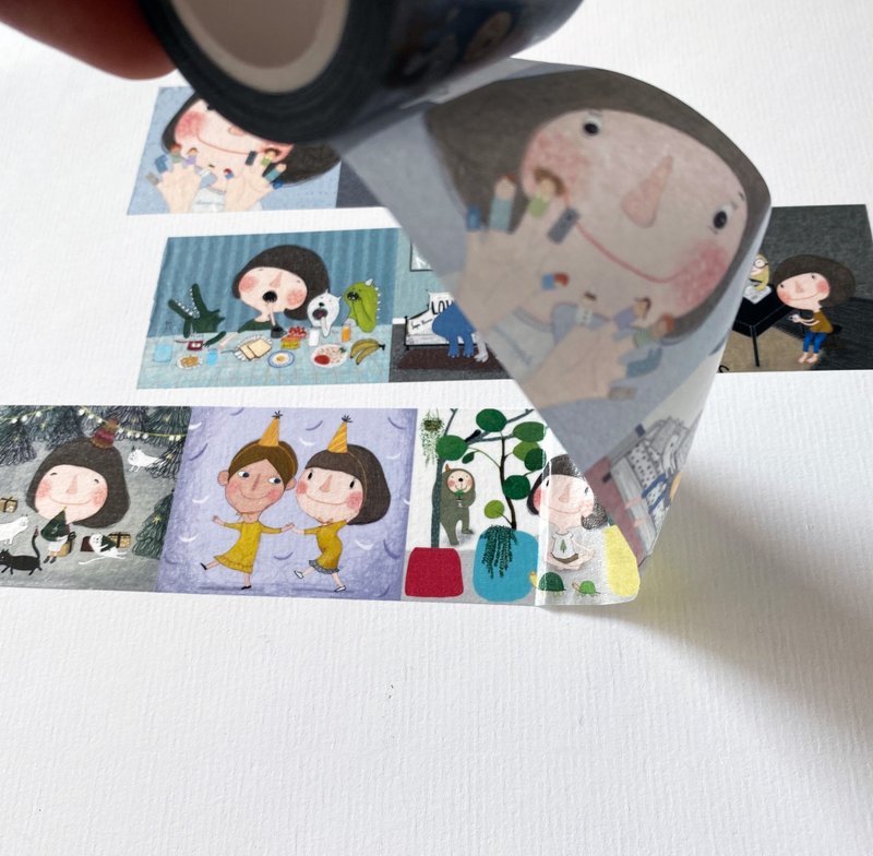 纸胶带－Dolly(朵力)   宽度4cm - 纸胶带 - 纸 多色