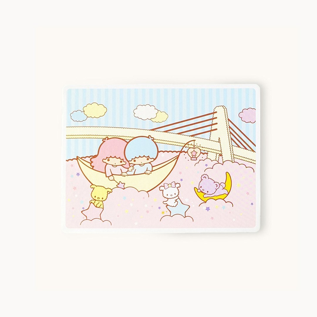 【漫游台湾 X 三丽鸥】双星仙子明信片+行李箱贴纸(淡水) - 卡片/明信片 - 纸 