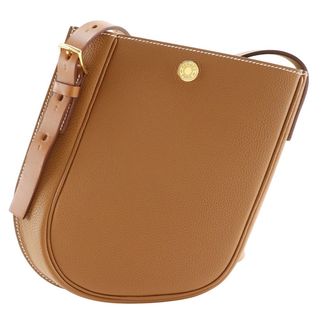 【日本直送】爱马仕 HERMES Perspective Cavaliere 21 肩背包 Togo 金棕色 U 男女皆宜【二手品】 - 侧背包/斜挎包 - 真皮 咖啡色