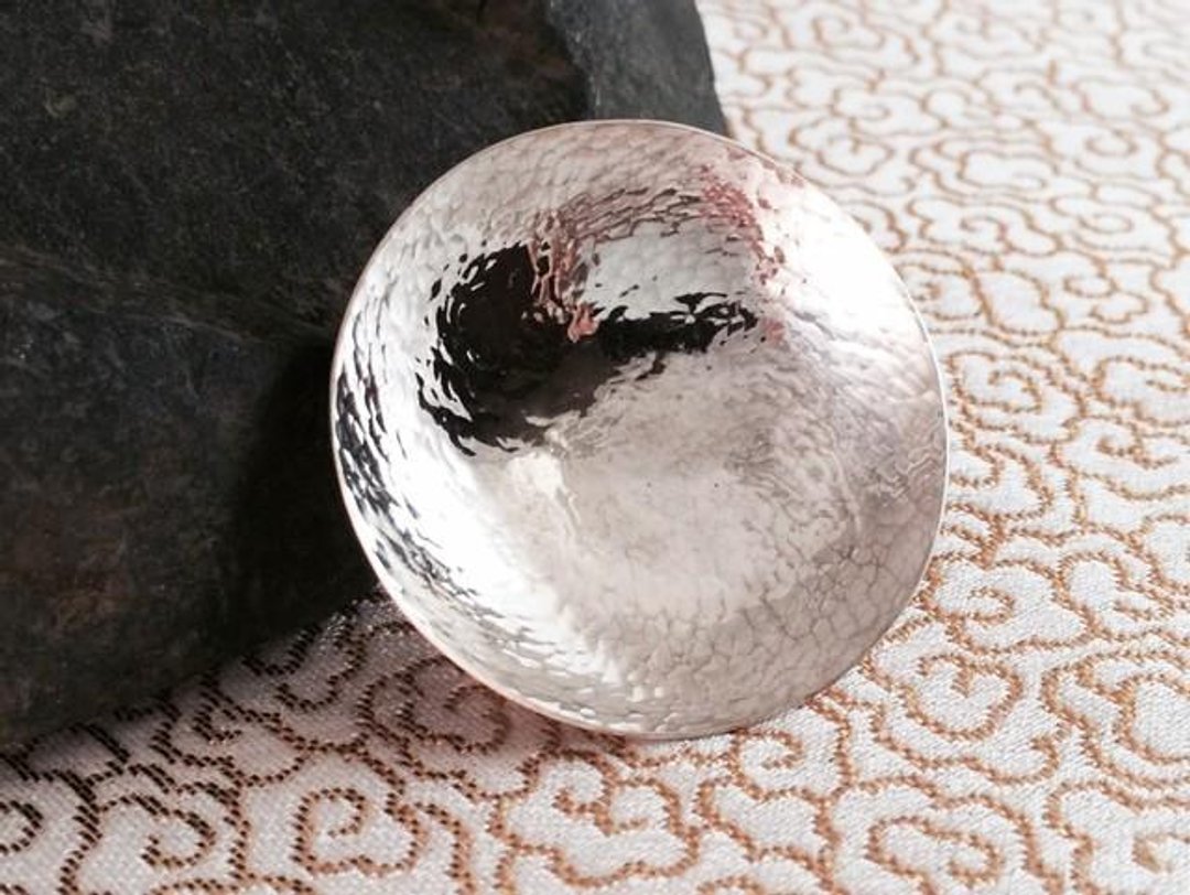 Full moon ◇ Silver 925 Brooch - 胸针 - 其他金属 