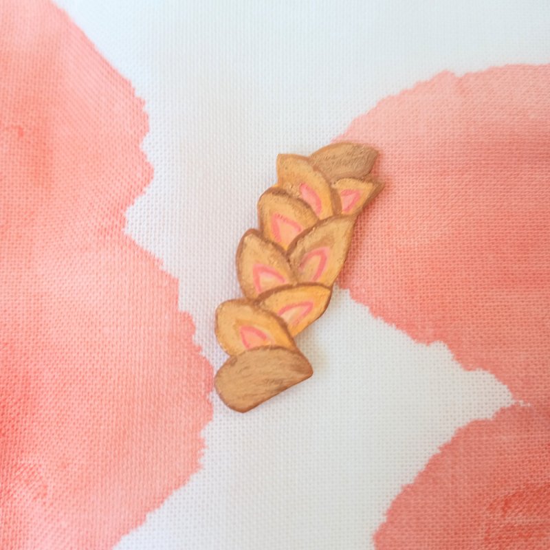 奇怪的磁铁面包 法国面包 培根 Epi 手绘 独一无二 - 冰箱贴/磁贴 - 塑料 咖啡色