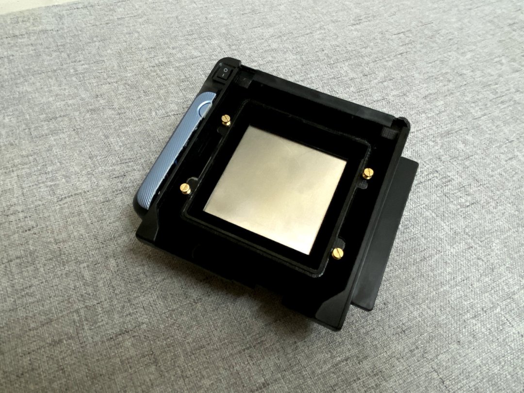 改装Mamiya rb67即影即有相机背 方形底片拍立得菲林 instant - 相机 - 塑料 黑色
