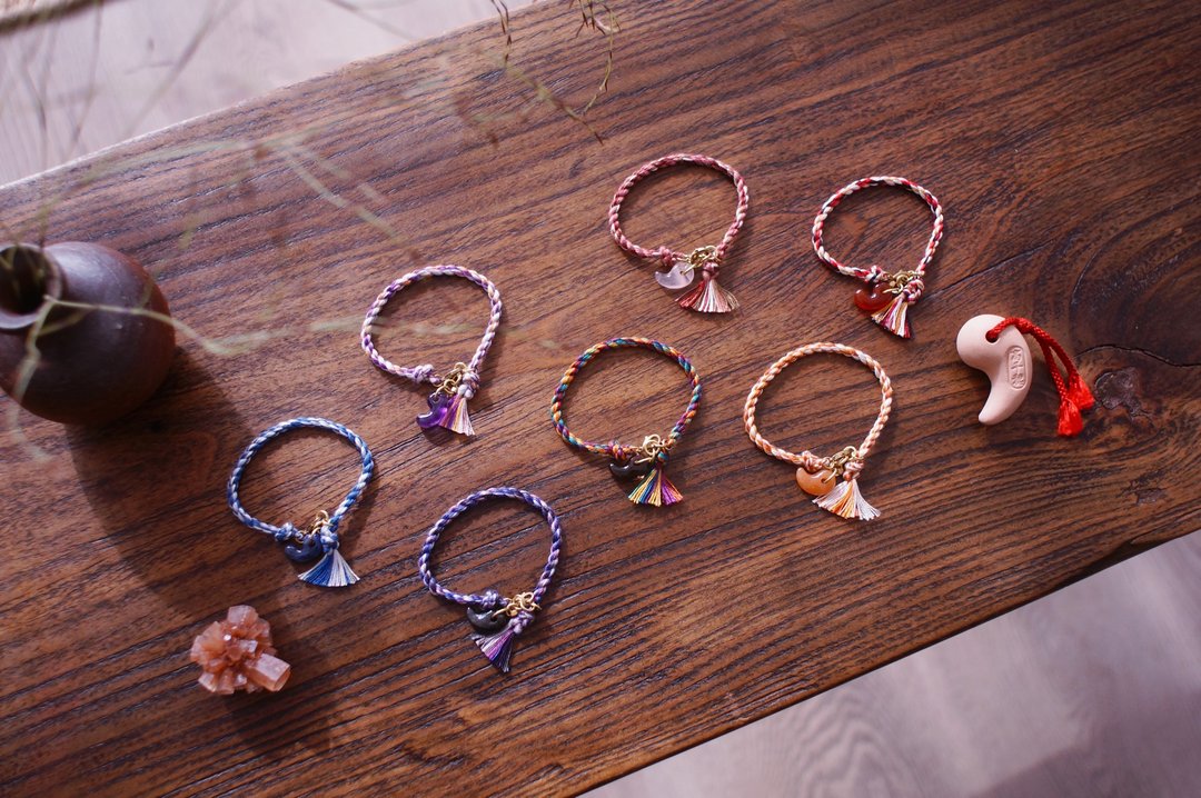 【 秋风七贤 】信物 手之绊 非订制限定作品 - 手链/手环 - 水晶 多色
