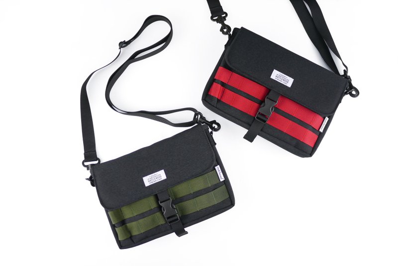 防水小物袋 Matchwood Sacoche Switch收纳包 军绿/红 - 侧背包/斜挎包 - 防水材质 绿色
