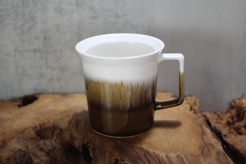 【送礼好物】240ml 浓奶茶 方韵杯 自然釉文创 台湾莺歌制 - 咖啡杯/马克杯 - 瓷 