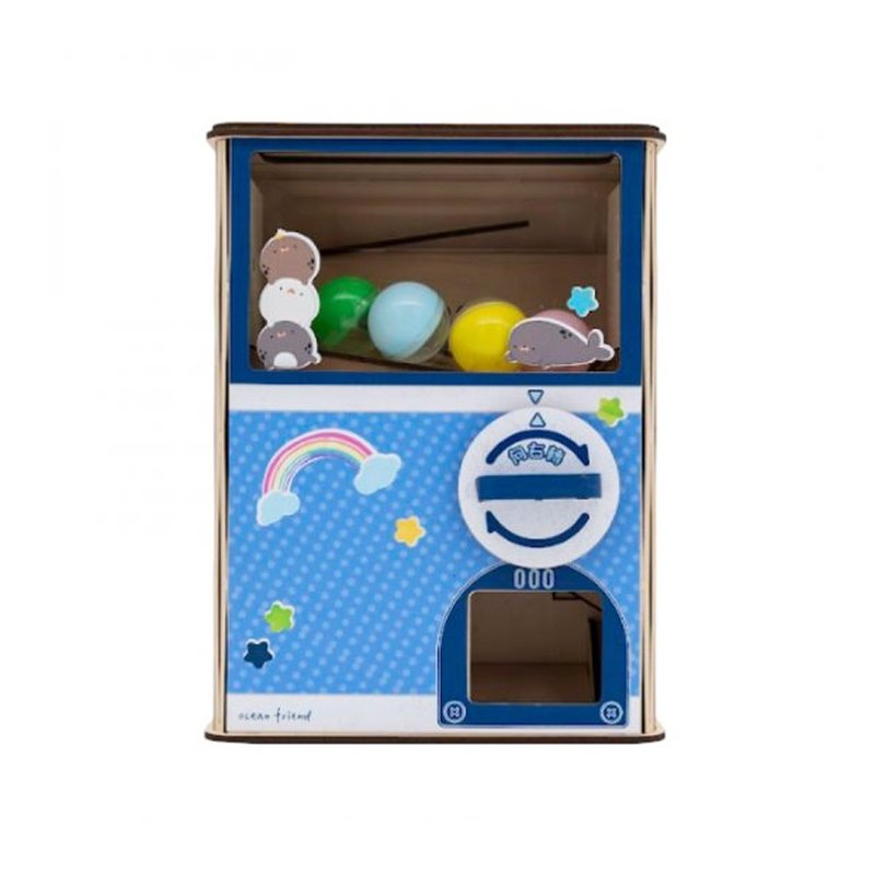 【 DIY 手作】Ocean friend 分类扭蛋机存钱筒 圣诞礼物 交换礼物 - 木工/竹艺/纸艺 - 木头 蓝色