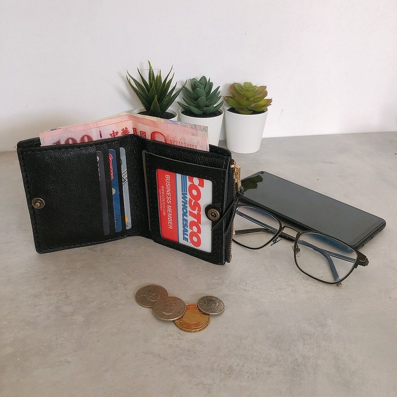 仿旧复古短夹/手工皮件 CREEP手工皮件 - 皮夹/钱包 - 真皮 