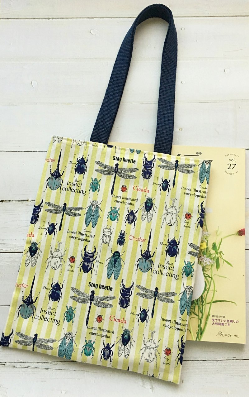 昆虫收藏家 | 环保提袋 - 手提包/手提袋 - 棉．麻 黄色